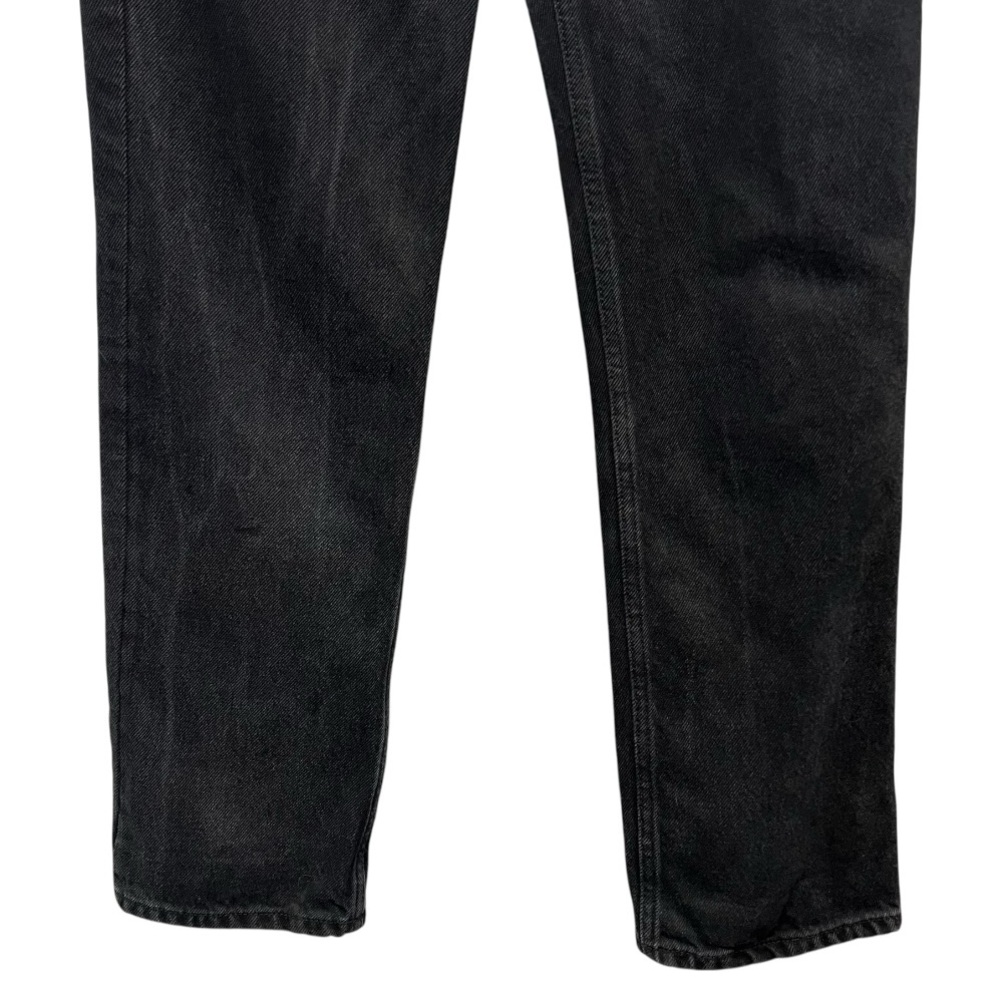 Reformation Black Seattle High Rise Button Fly Straight Leg Denim Jeans Women 26 - Picture 4 of 11